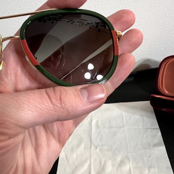 Gucci Aviator Pilot Sunglasses GG0062S - Picture 6 of 7